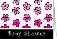 baby shower floral invitations card