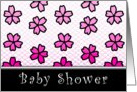 baby shower floral invitations card