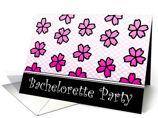 bachelorette party floral invitations card (765678)