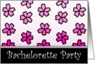 bachelorette party floral invitations card