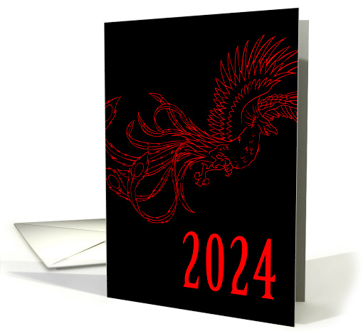 chinese new year 2024 : the year of the dragon card (766449)