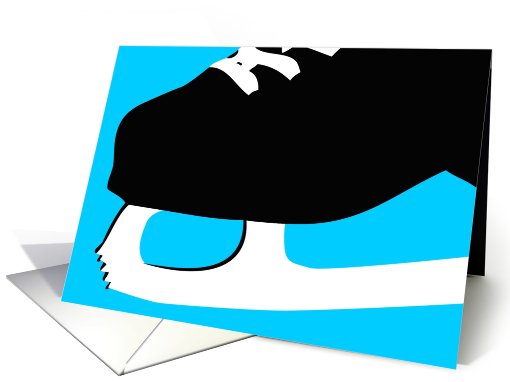 ice skating party pop art invitations card (766454)