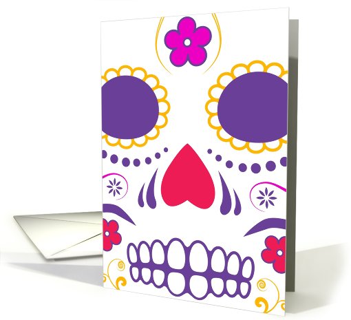 sugar skull : dia de los muertos invitations card (779462)
