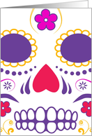 sugar skull : dia de los muertos invitations card