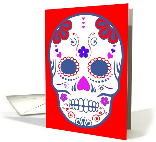 sugar skull card (779468)