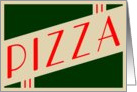 vintage pizza card