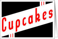 cupcakes baking party invitations card