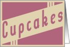 cupcakes baking party invitations card