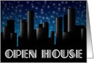 open house cityscape sunset card