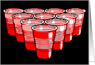 beer pong party...