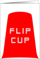 flip cup invitation card