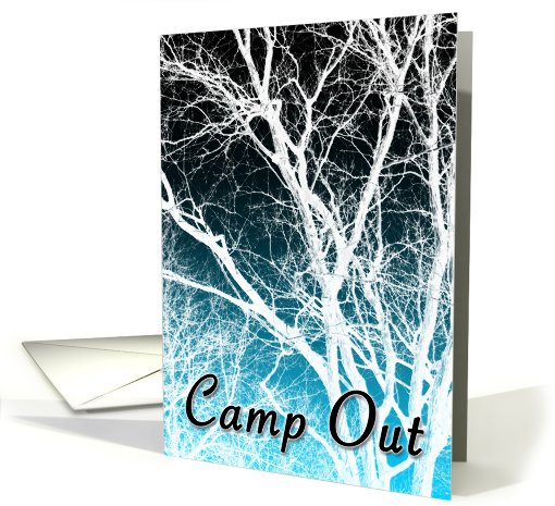 Camp Out Party card (824024)