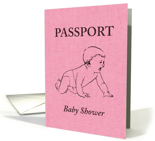 Baby Shower Passport Invitation card (856353)