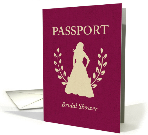 Bridal Shower Passport Invitation card (856411)