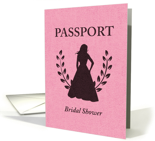Bridal Shower Passport Invitation card (856412)