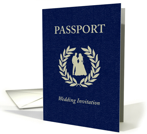 Wedding Invitation Passport card (878951)