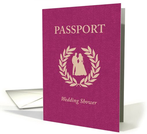 Wedding Shower Passport Invitation card (878955)