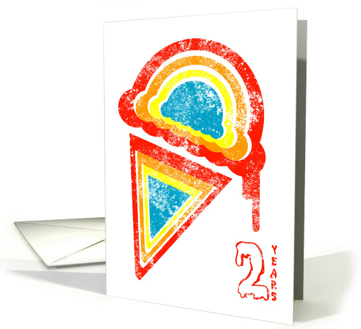 2 years old ice cream dripz card (879134)