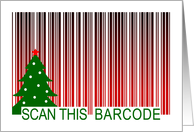 Merry Xmas Barcode card