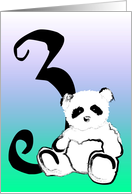 Happy 3rd Birthday : Ink Panda card