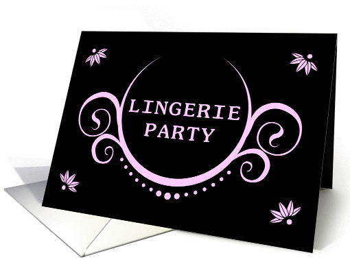 lingerie party invitation card (893194)
