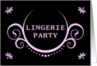 lingerie party invitation card
