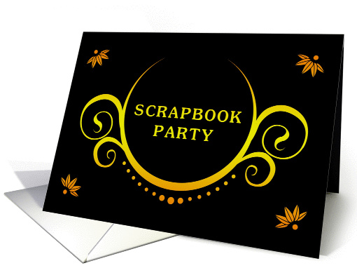 scrapbook party invitation card (893198)
