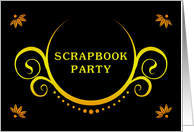 scrapbook party invitation card