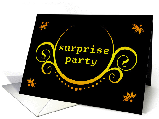 surprise party invitation card (893200)