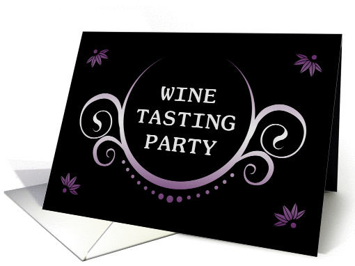 wine tasting party invitation card (893201)