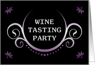 wine tasting party invitation card