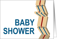 jacob’s ladder : baby shower invitation card