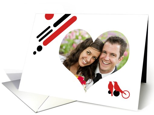 lovebirds valentine's photo card (899122)
