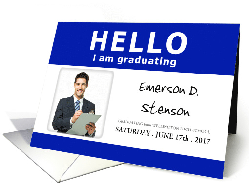 hello, i am graduating : photo card (904228)