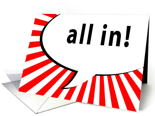 all in! comic speech bubble invitation card (904378)