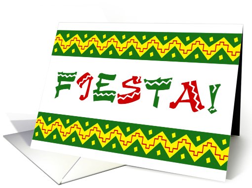 fiesta! : theme party invitation card (904399)