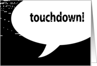 touchdown! : superbowl party invitations card