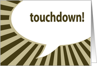 touchdown! : superbowl party invitations card