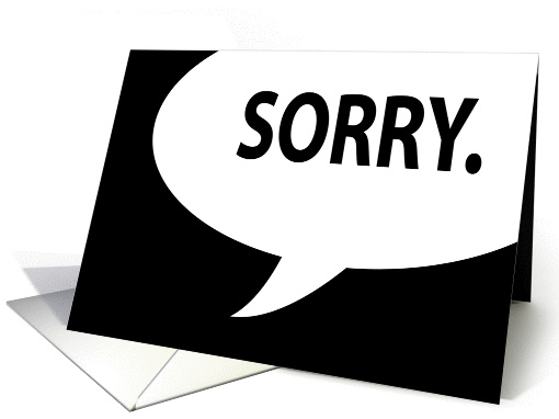 sorry. (blank inside) card (904889)
