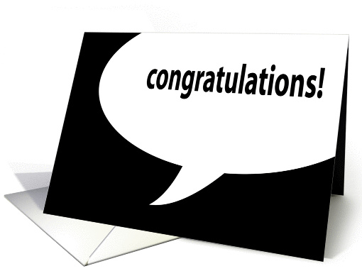 congratulations! (blank inside) card (904893)