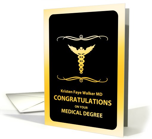 congratulations on your medical degree card (927165)