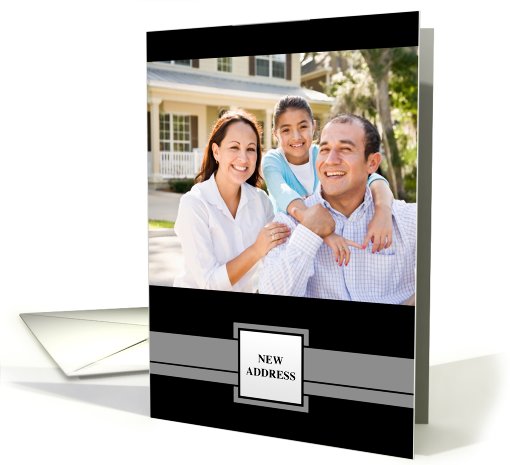 new address photo card (professional ribbon) card (932878)