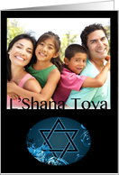 L’Shana Tova! photo card : hi-fi star of david card