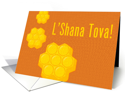 L'Shana Tova! : honeycombs card (956069)