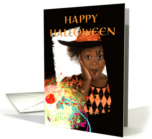 happy halloween party invitation photo card (958905)