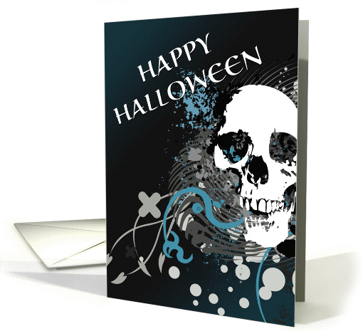 happy halloween : hi-fi skull card (958909)