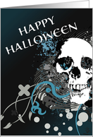 happy halloween : hi-fi skull card