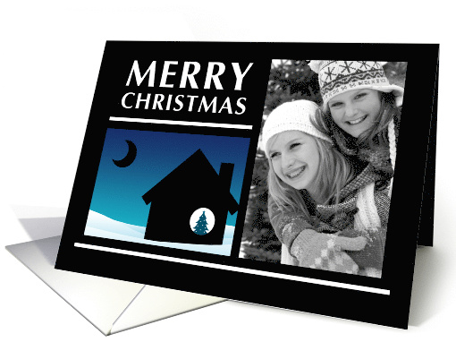 Merry Christmas photo card : indie snow home card (966739)