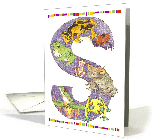 Frog Initial S card (248561)