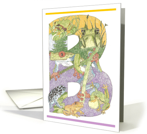 Initial B Frog card (248581)